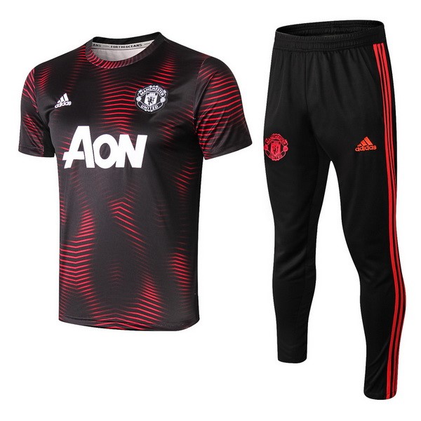 Entrenamiento Manchester United Conjunto Completo 2018-2019 Rojo Negro